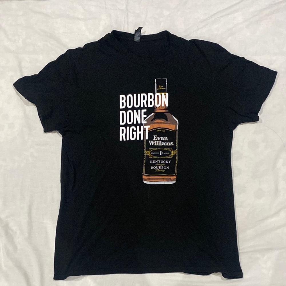 District Black Short Sleeve Tee Bourbon Graphic